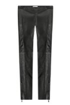 Brunello Cucinelli Brunello Cucinelli Micro Pleat Leather Pants - Black