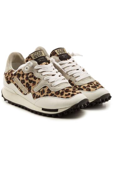 Golden Goose Deluxe Brand Golden Goose Deluxe Brand Starland Sneakers With Leather And Printed Pony Hair