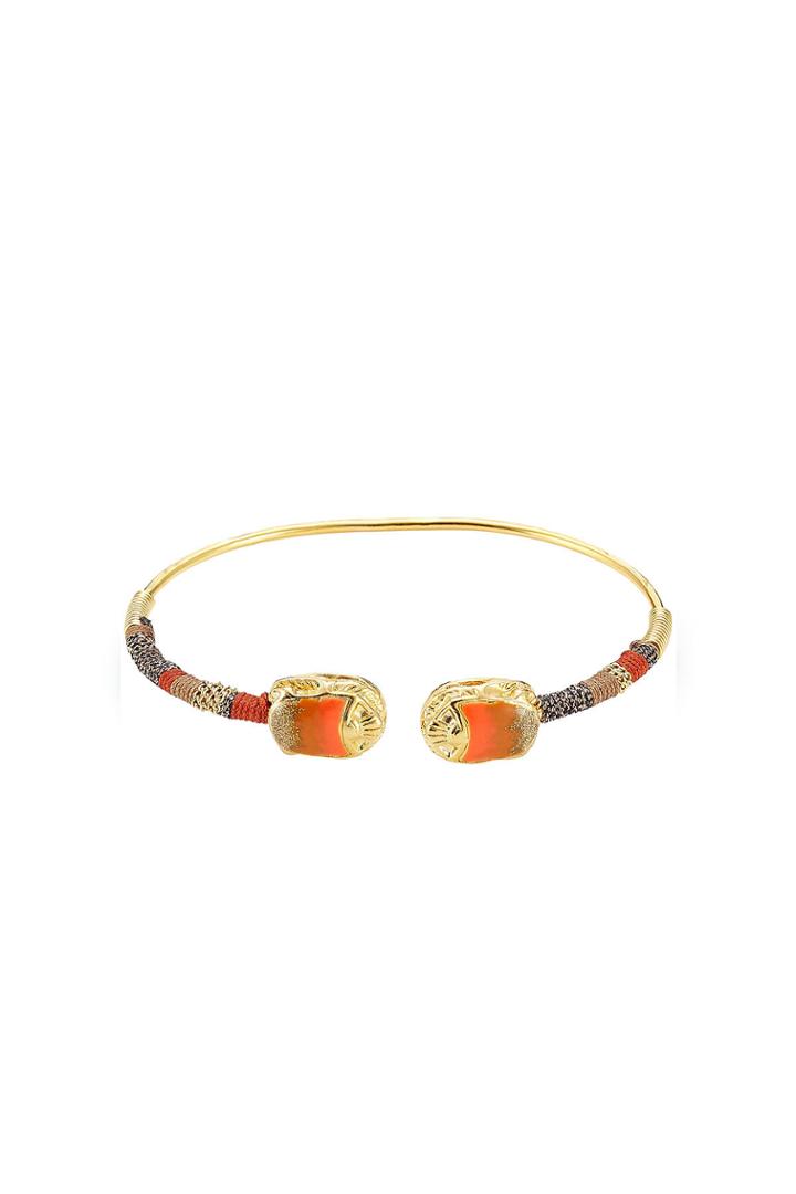 Gas Bijoux Gas Bijoux Duality Scaramouche 24kt Gold Plated Bracelet