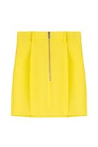 Dsquared2 Dsquared2 Cotton Blend Mini Skirt - Yellow