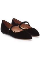 Tabitha Simmons Tabitha Simmons Hermione Velvet Ballerinas With Leather