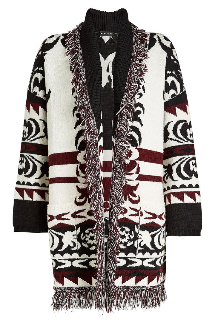 Etro Etro Fringed Wool Cardigan