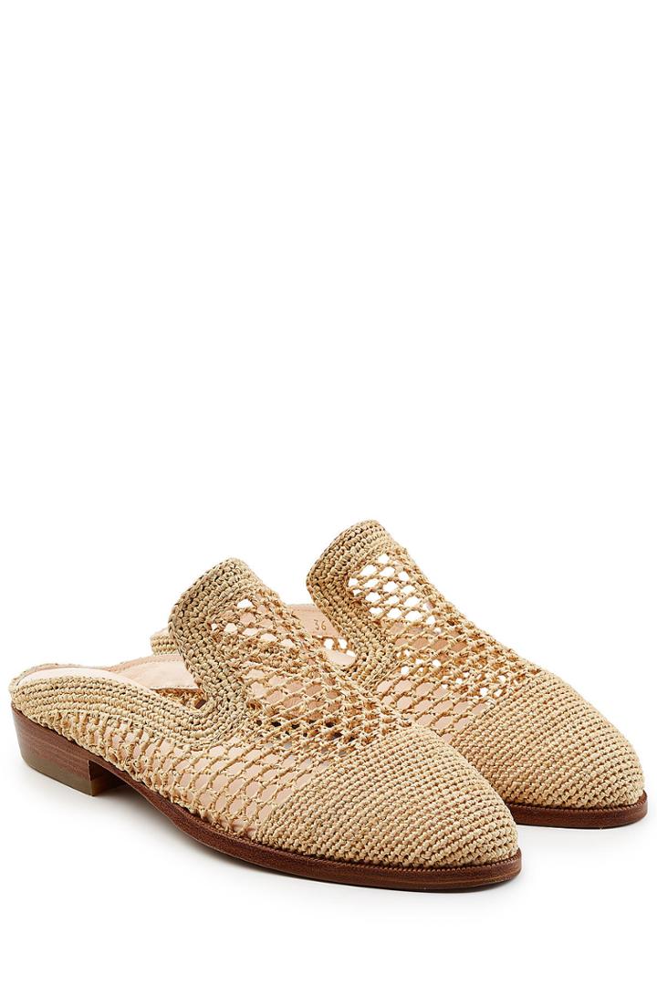 Robert Clergerie Robert Clergerie Straw Mules