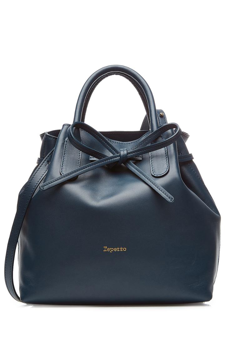 Repetto Repetto Leather Shoulder Bag - Blue