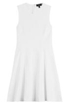 Theory Theory Textured Cotton Blend Dress - White