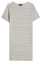 A.p.c. A.p.c. Striped Dress With Cotton And Linen
