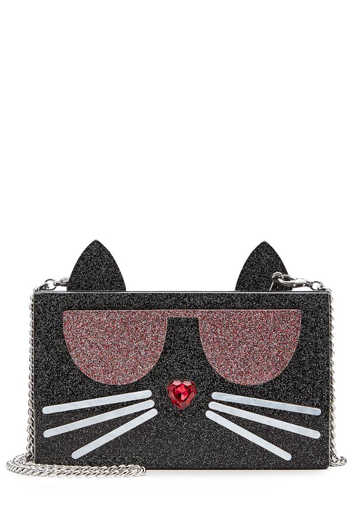 Karl Lagerfeld Karl Lagerfeld K Kocktail Box Clutch - Black