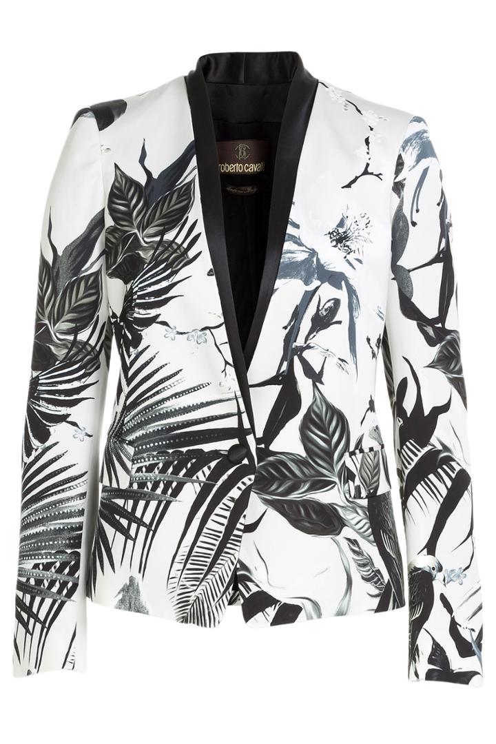 Roberto Cavalli Roberto Cavalli Tailored Crepe Blazer - Florals