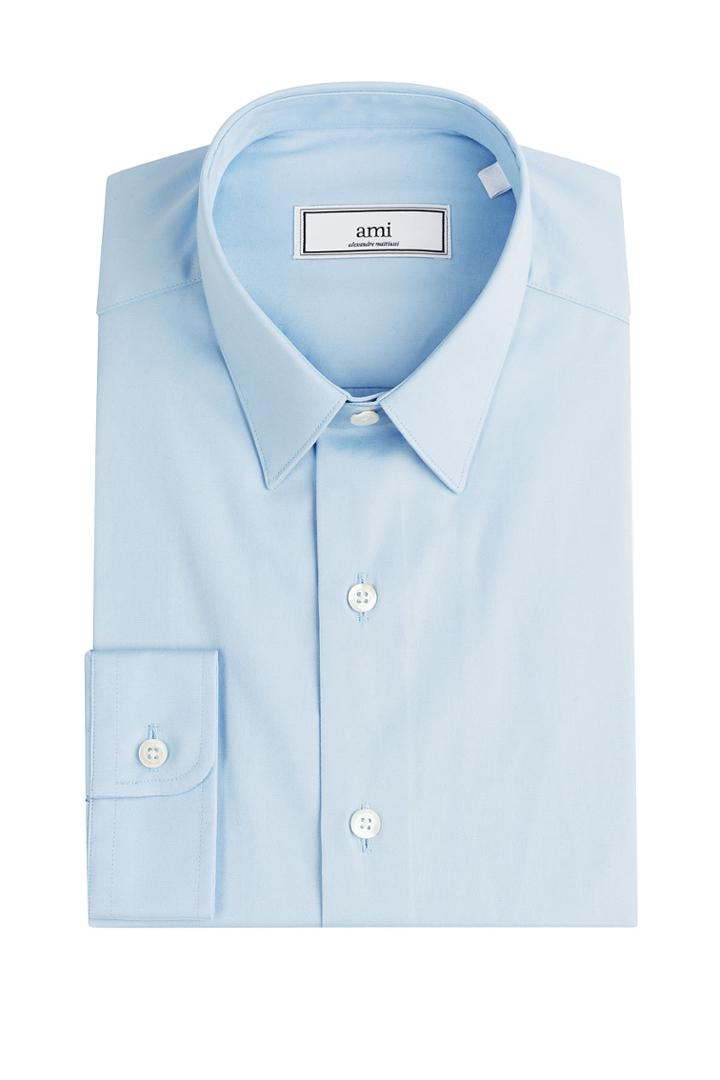Ami Ami Cotton Shirt - Blue