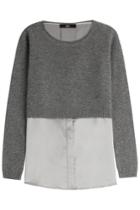 Steffen Schraut Steffen Schraut Cropped Layered Sweater - Grey