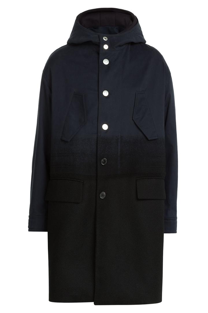 Neil Barrett Neil Barrett Parka With Cotton And Virgin Wool - Blue