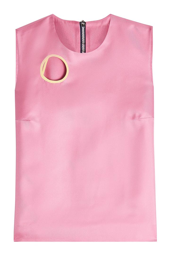 Roksanda Roksanda Caite Silk Shell With Cut-out
