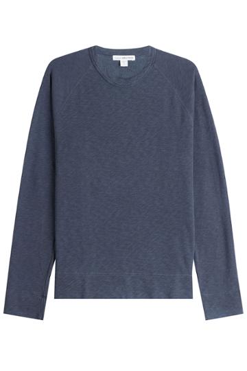 James Perse James Perse Cotton Sweatshirt - Blue