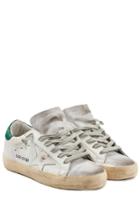 Golden Goose Golden Goose Super Star Suede And Leather Sneakers - White