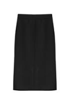 Valentino Valentino Virgin Wool Midi Skirt - Black