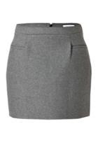 J.w. Anderson J.w. Anderson Wool-blend Sponge Mini Skirt In Grey