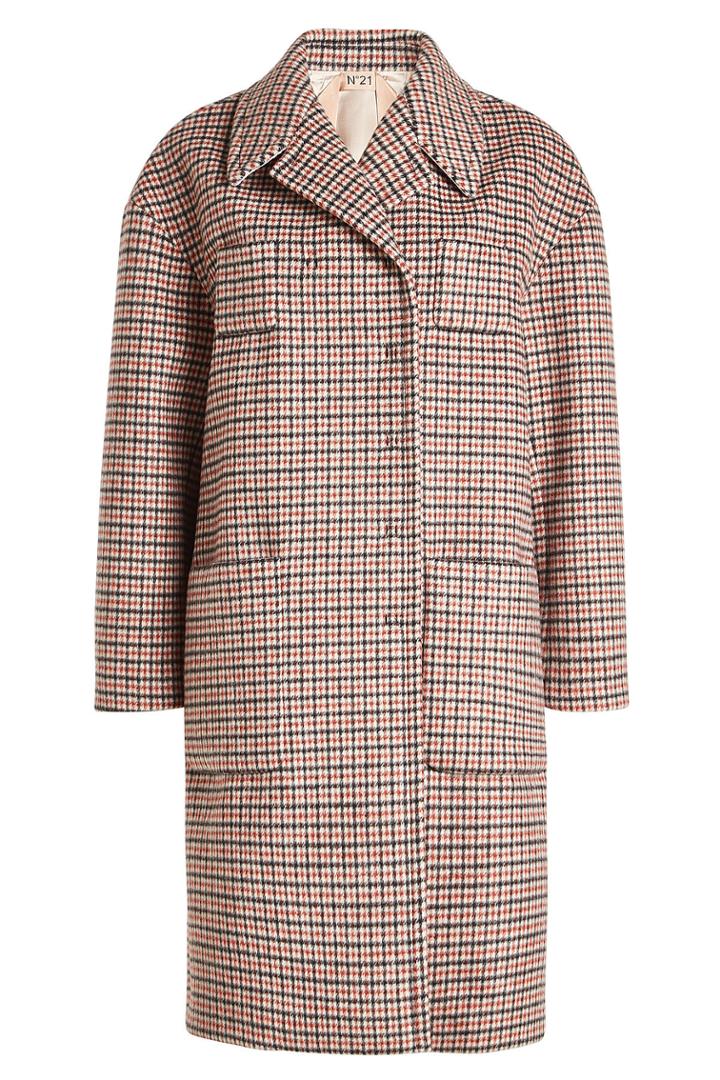 N 21 N&deg;21 Printed Coat With Wool