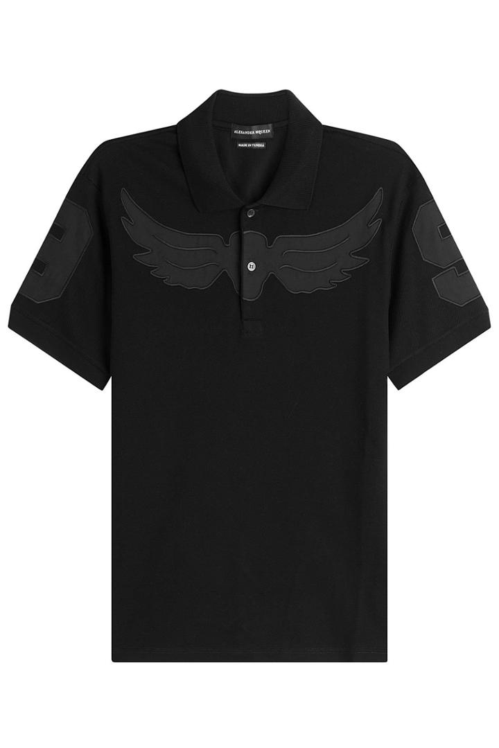Alexander Mcqueen Alexander Mcqueen Cotton Polo Shirt - Black