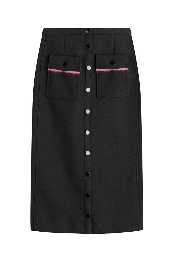 Marco De Vincenzo Marco De Vincenzo Midi Skirt - Black