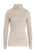 Balmain Balmain Turtleneck Pullover With Embossed Buttons