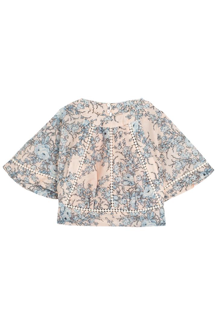 Zimmermann Zimmermann Cropped Cotton Top - Multicolored