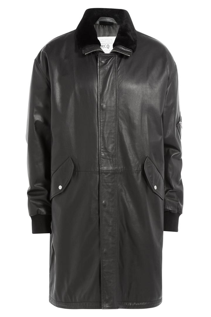 Mcq Alexander Mcqueen Mcq Alexander Mcqueen Leather Coat