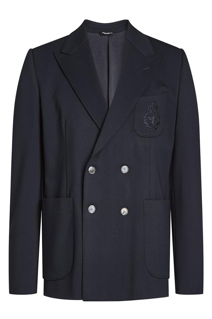 Dolce & Gabbana Dolce & Gabbana Jersey Double-breasted Blazer