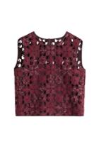 Alberta Ferretti Alberta Ferretti Crochet Cropped Top