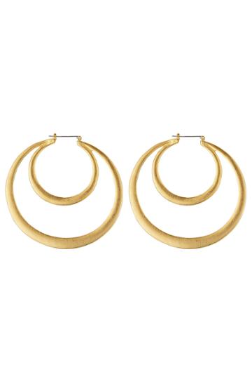 Kenneth Jay Lane Kenneth Jay Lane Gold-plated Hoop Earrings