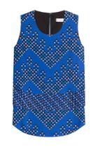 Diane Von Furstenberg Diane Von Furstenberg Silk Jersey Printed Shell