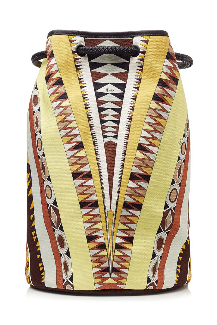Emilio Pucci Emilio Pucci Printed Cotton Bucket Bag - Multicolor
