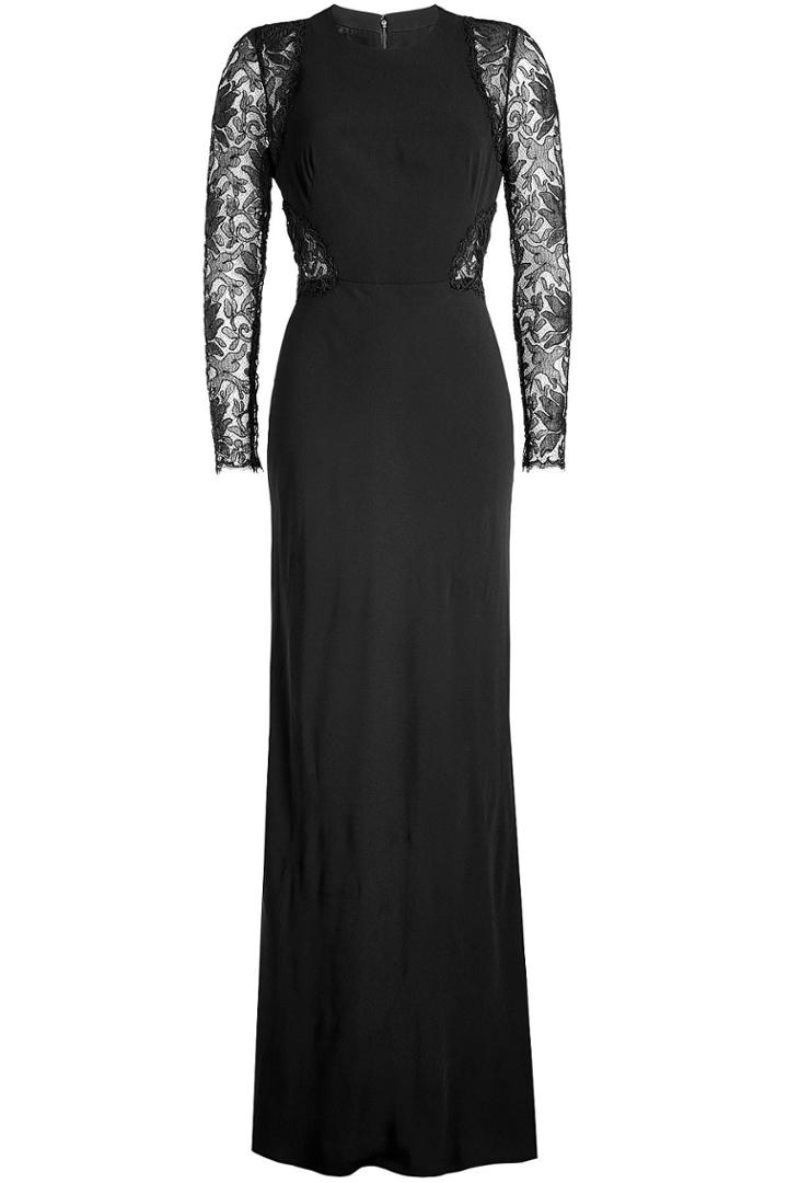 Alexander Mcqueen Alexander Mcqueen Floor Length Gown With Lace