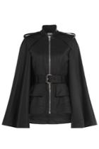 Alexander Mcqueen Alexander Mcqueen Wool Jacket With Flared Sleeves - Black