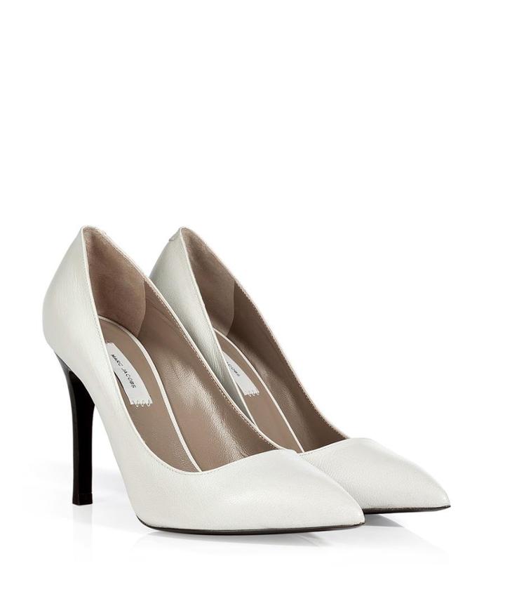 Marc Jacobs Leather Pumps In White