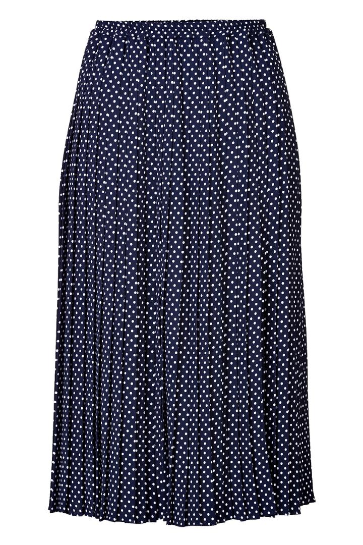 Michael Kors Collection Michael Kors Collection Dot Print Pleated Midi-skirt - Blue