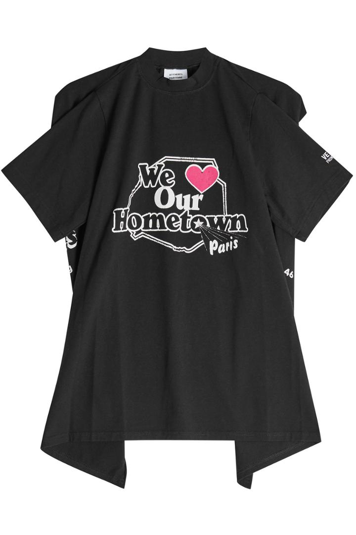 Vetements Vetements Open Back Printed T-shirt