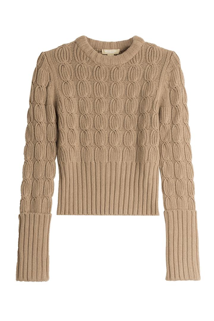 Michael Kors Michael Kors Wool-cashmere Cable Knit Pullover