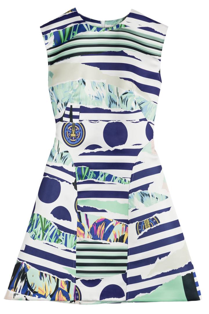 Kenzo Kenzo Torn Paper Duchess Dress - Multicolor