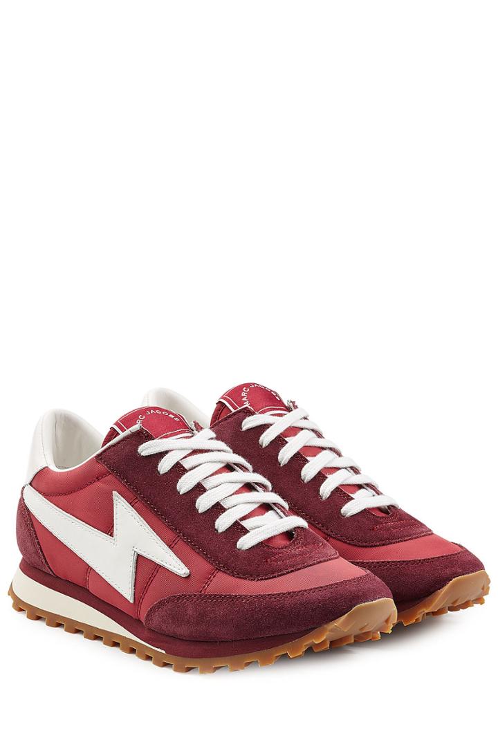 Marc Jacobs Marc Jacobs Suede And Fabric Sneakers