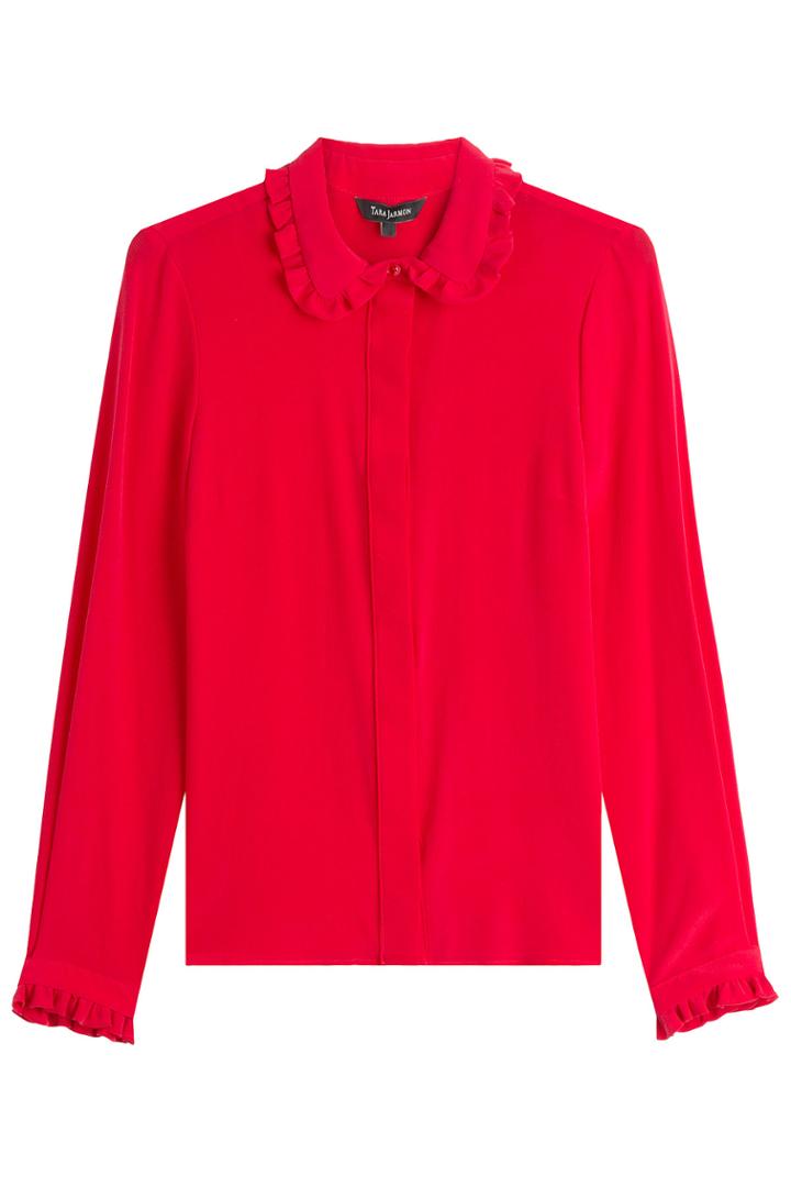 Tara Jarmon Tara Jarmon Silk Blouse - Red
