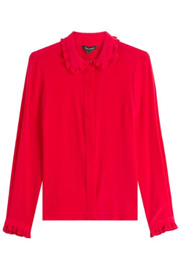 Tara Jarmon Tara Jarmon Silk Blouse - Red