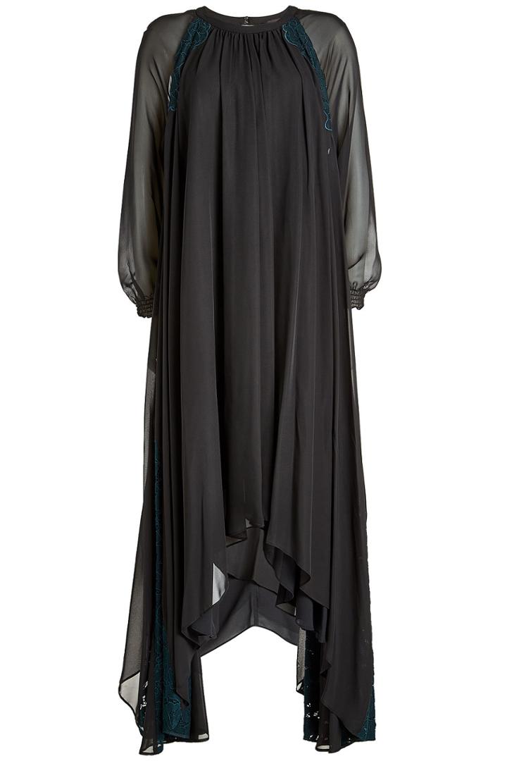 Steffen Schraut Steffen Schraut Chiffon Dress With Lace