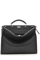 Fendi Fendi Peekaboo Leather Document Bag
