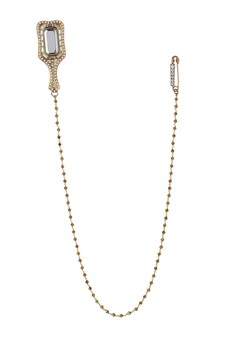Marc Jacobs Marc Jacobs Mirror Brooch - Blue