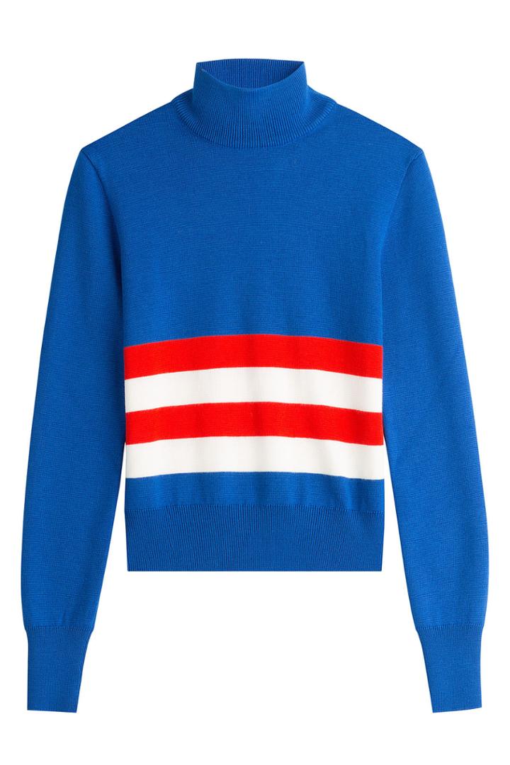 Emilio Pucci Emilio Pucci Wool Colorblock Turtleneck - Blue