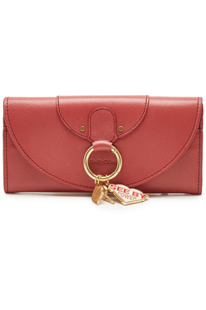 See By Chloé See By Chloé Leather Long Wallet With Charms