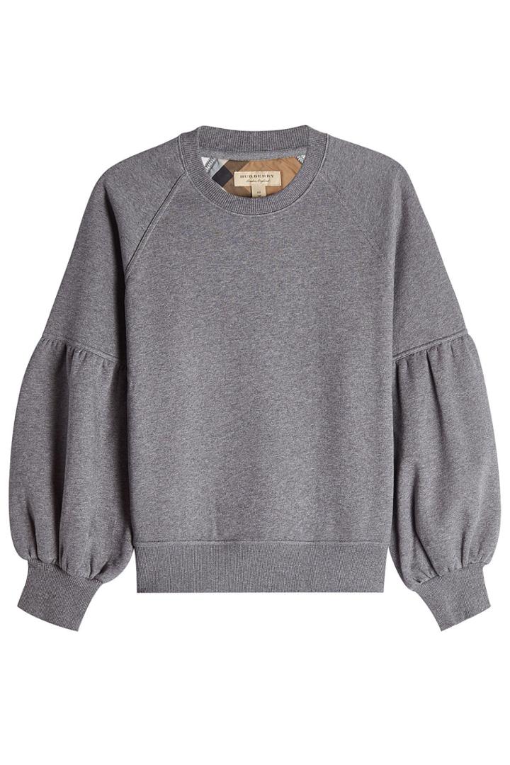 Burberry London Burberry London Cotton Sweatshirt With Voluminous Sleeves
