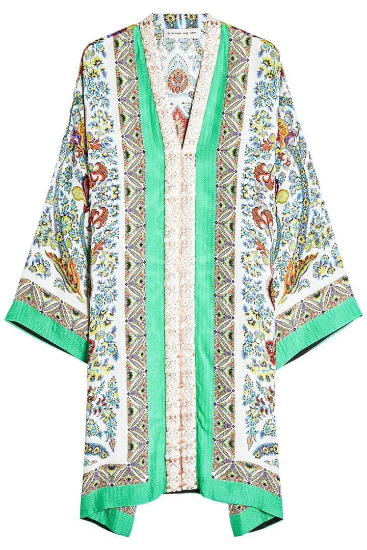 Etro Etro Woven Print Dress With Silk