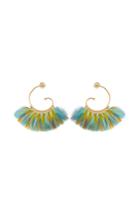 Gas Bijoux Gas Bijoux Buzios 24kt Gold-plated Earrings With Feathers