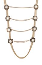 Alexander Mcqueen Pearl And Crystal Embellished Necklace